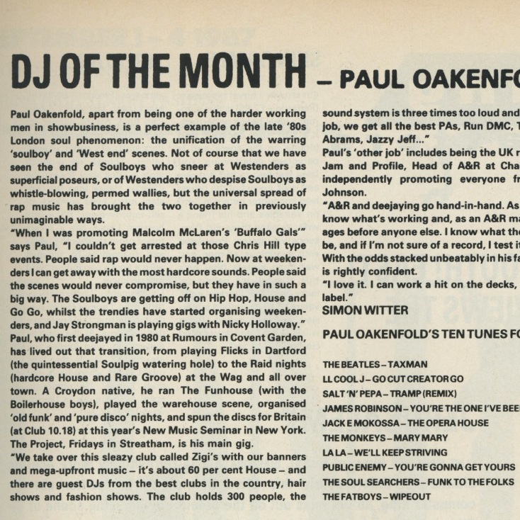 i-D / DJ OF THE MONTH / PAUL OAKENFOLD
