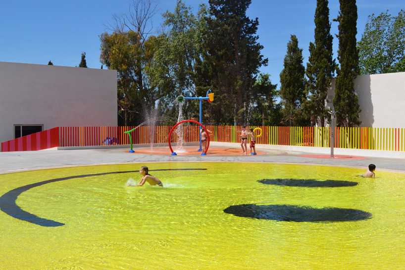 smiley swimming pool, A2 Architects, Majorca, Hotel Castell Dels Hams, Test Pressing