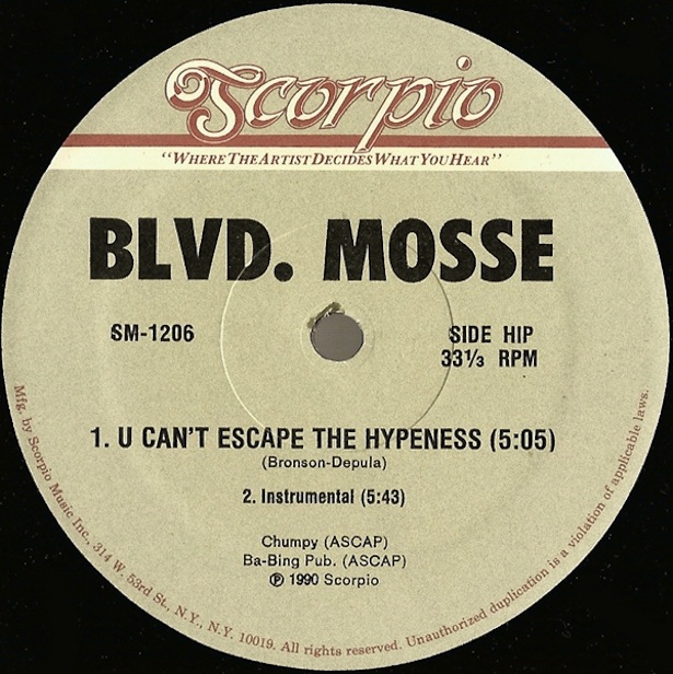 Test Pressing, Review, Blvd. Mosse, Dr Rob, Out Of The Box, U Can`t Escape The Hypeness, Scorpio