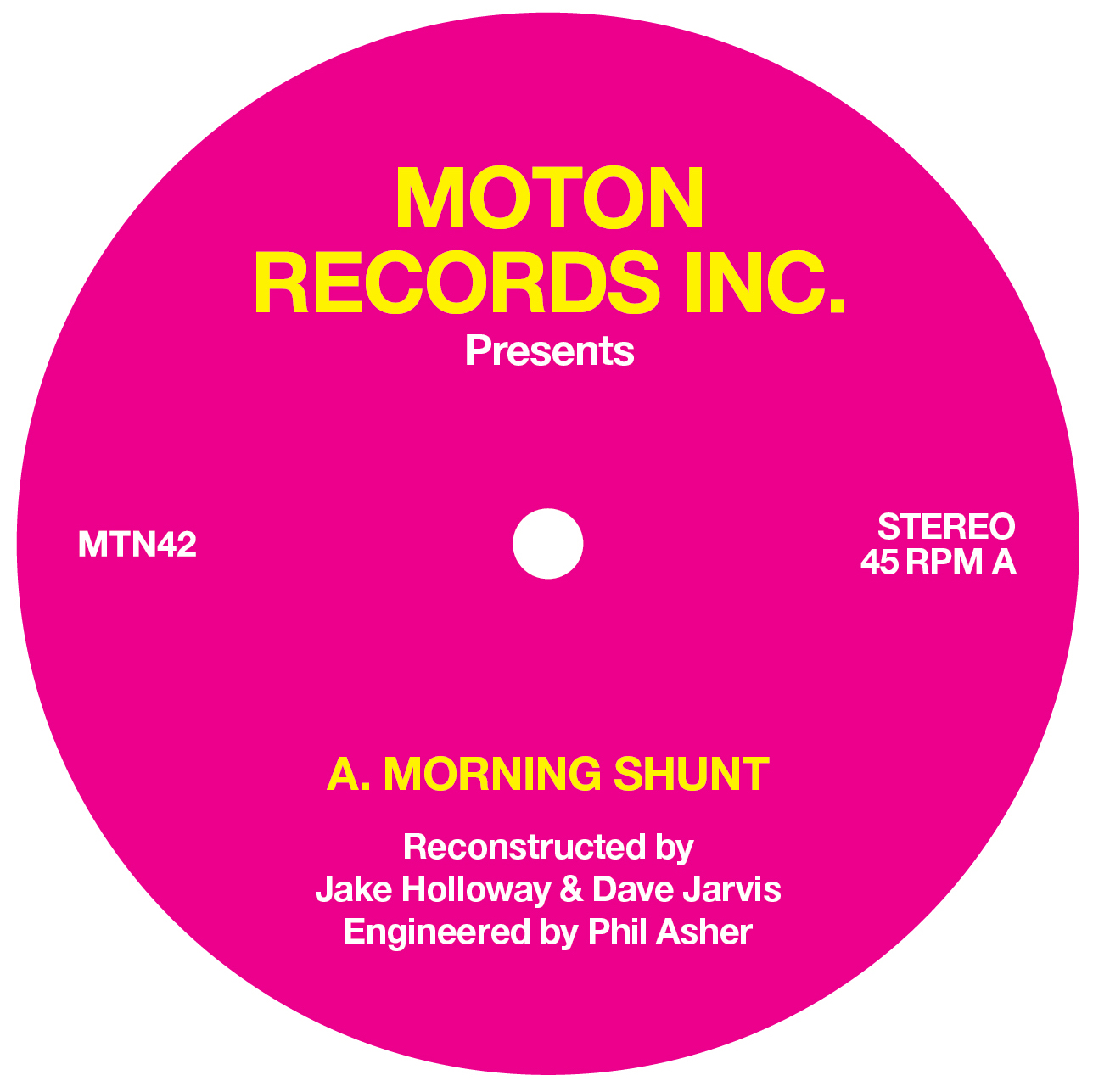 Moton, Morning Shunt, Dave Jarvis, Jake Holloway, Review, Test Pressing